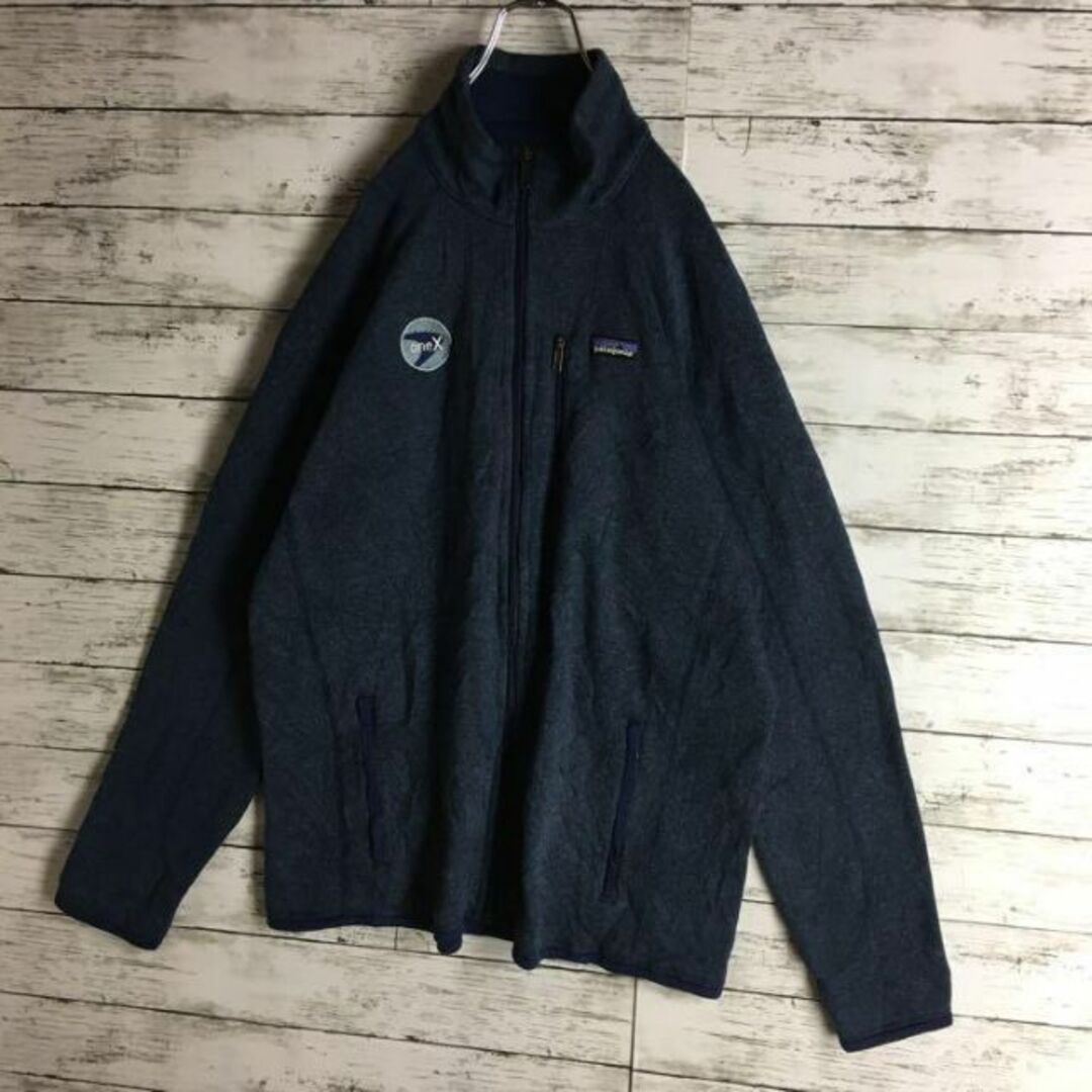 patagonia(パタゴニア)の【ビッグサイズ】パタゴニア☆ロゴ入りジップジャケット　入手　グレー　729 メンズのジャケット/アウター(ブルゾン)の商品写真