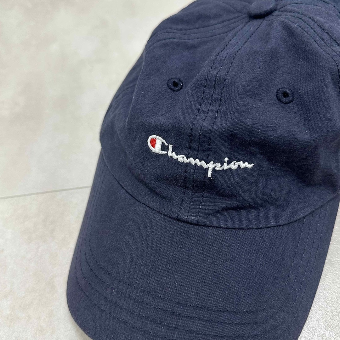 Champion(チャンピオン)の【champion】チャンピオン ネイビー コットン ロゴ キャップ メンズの帽子(キャップ)の商品写真