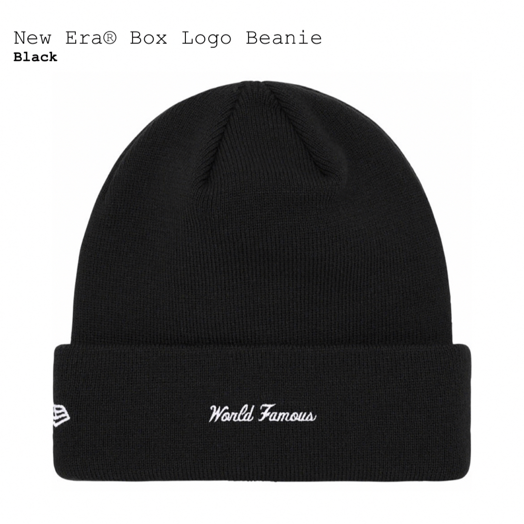 Supreme(シュプリーム)のsupreme New Era Box Logo Beanie Black メンズの帽子(ニット帽/ビーニー)の商品写真
