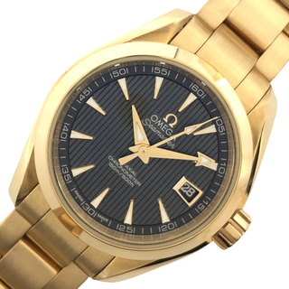オメガ(OMEGA)の　オメガ OMEGA シーマスターアクアテラ150コーアクシャル クロノメーター 30M﻿M 231.50.30.20.06.002 イエローゴールド K18YG レディース 腕時計(腕時計)
