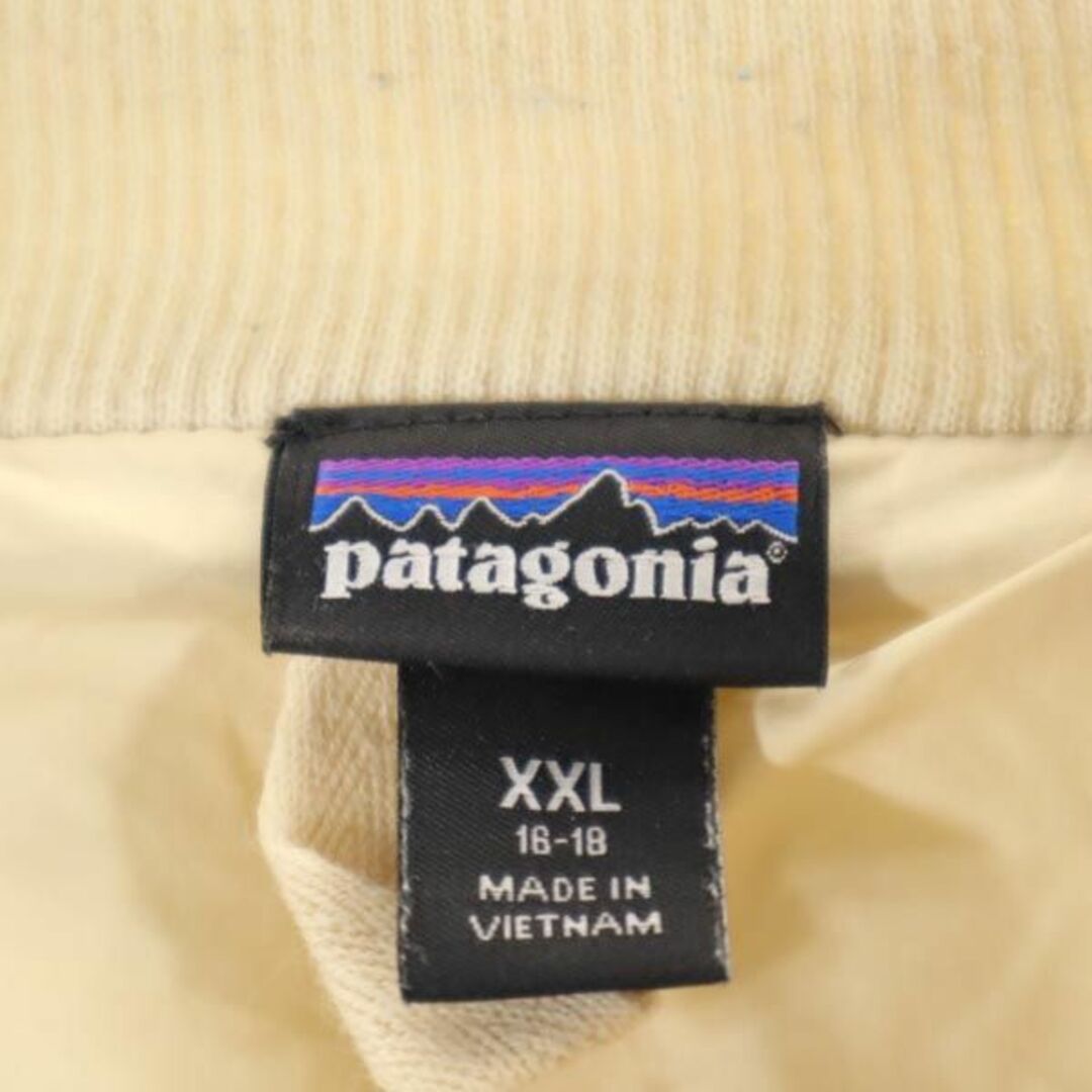 patagonia(パタゴニア)のパタゴニア アウトドア ボアジャケット XXL ベージュ patagonia キッズ 古着 【231212】 キッズ/ベビー/マタニティのキッズ服男の子用(90cm~)(ジャケット/上着)の商品写真