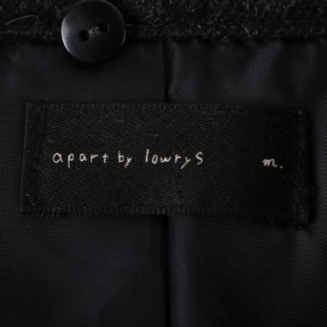 apart by lowrys(アパートバイローリーズ)のアパートバイローリーズ トレンチコート ロングコート ウール混 アウター 黒 レディース Mサイズ ブラック apart by lowrys レディースのジャケット/アウター(トレンチコート)の商品写真