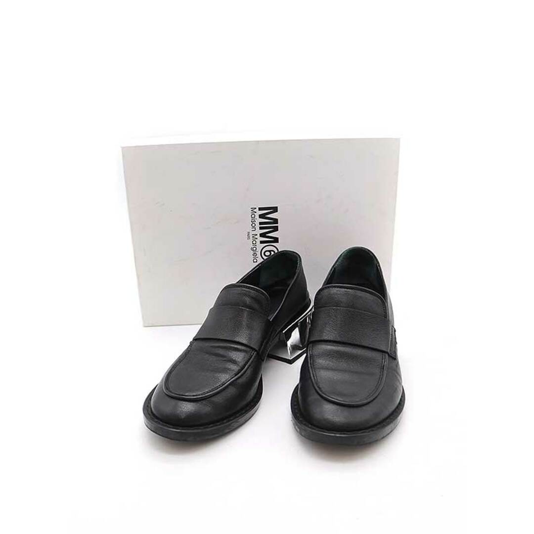MM6(エムエムシックス)のMM6 Maison Margiela  エムエムシックス メゾン マルジェラ 17AW  ミラーソールローファーシューズ ブラック 36 S59WR0008 レディースの靴/シューズ(ローファー/革靴)の商品写真