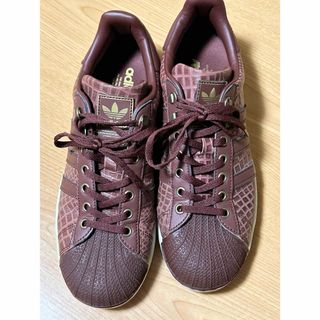 オリジナルス(Originals（adidas）)のアディダス スーパースターⅡ クロコダイルパターン型押エンボス　27.0cm(スニーカー)