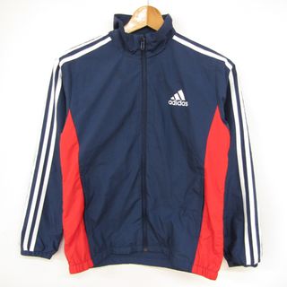 アディダス(adidas)のアディダス ナイロンジャケット ジャンパー アウター キッズ 男の子用 150サイズ ネイビー adidas(ジャケット/上着)