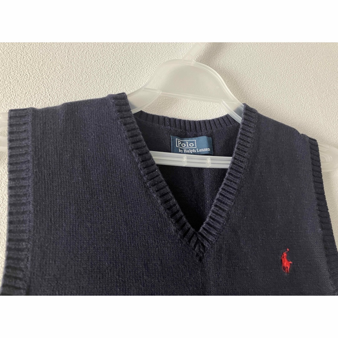 POLO RALPH LAUREN(ポロラルフローレン)のPolo by Ralph Lauren ベスト　ニット　130　ネイビー キッズ/ベビー/マタニティのキッズ服男の子用(90cm~)(ニット)の商品写真