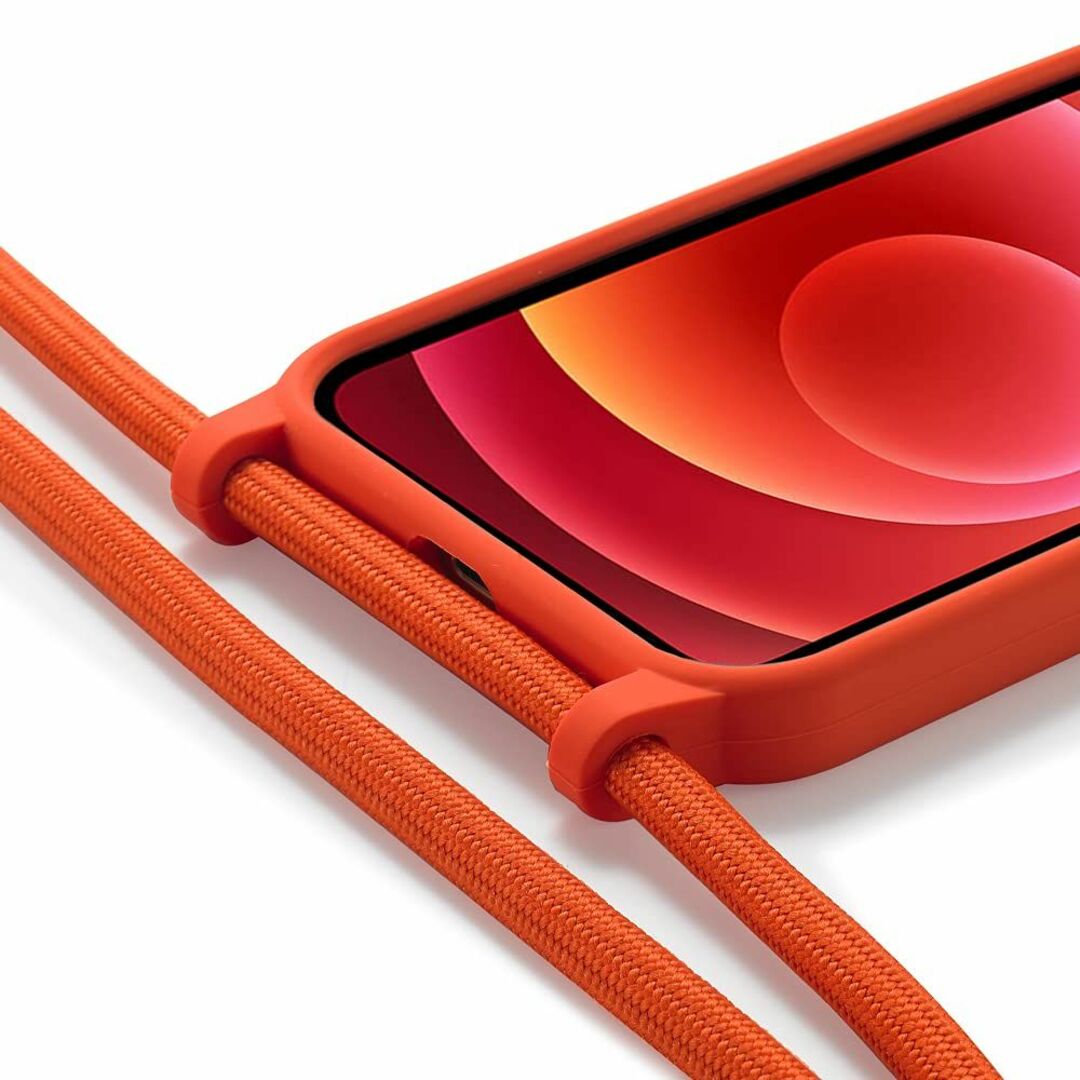 【色: オレンジ】Handodo Apple iPhone 12 用 ケース i スマホ/家電/カメラのスマホアクセサリー(その他)の商品写真