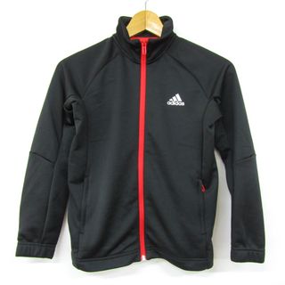 アディダス(adidas)のアディダス 長袖ジャージ ジップアップ アウター キッズ 男の子用 140サイズ ブラック adidas(その他)