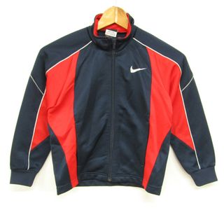 ナイキ(NIKE)のナイキ 長袖ジャージ ジップアップ スポーツウエア キッズ 男の子用 XXSサイズ ブラック×レッド NIKE(その他)