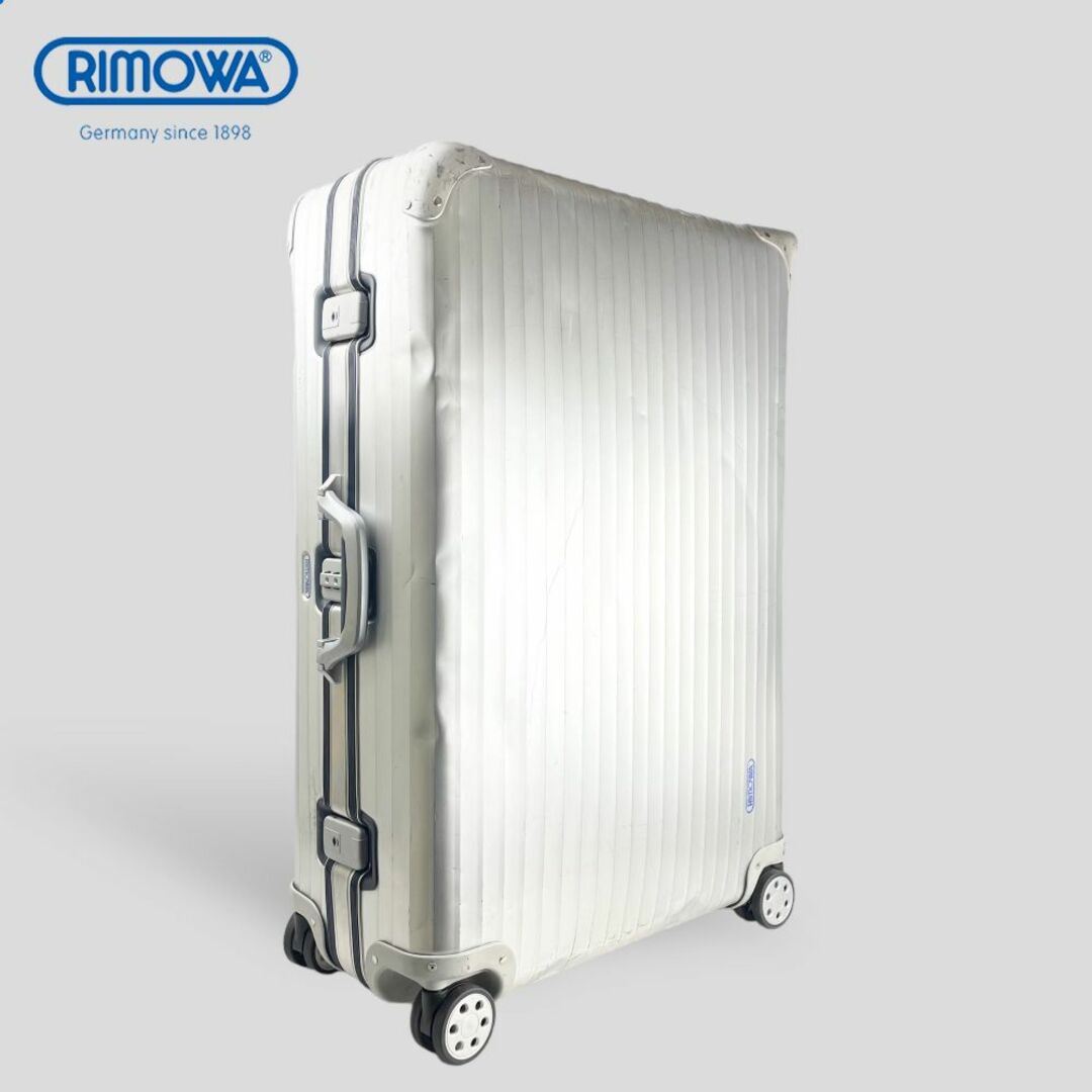 中古品】リモワ 104L ロング アルミスーツケース シルバー 中古品】リモワ 104L ロング アルミスーツケース シルバー
