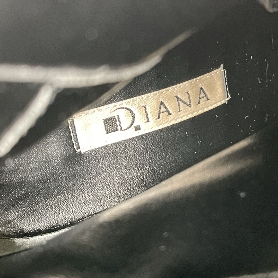 DIANA(ダイアナ)の【DIANA】  ブラックレザーブーツ　ロングブーツ　9cmヒール　美脚　黒 レディースの靴/シューズ(ブーツ)の商品写真