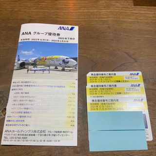 エーエヌエー(ゼンニッポンクウユ)(ANA(全日本空輸))のANA株主優待番号ご案内書3枚　グループ優待券(その他)