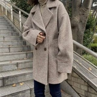 herringbone side slit coat i_am_official(その他)