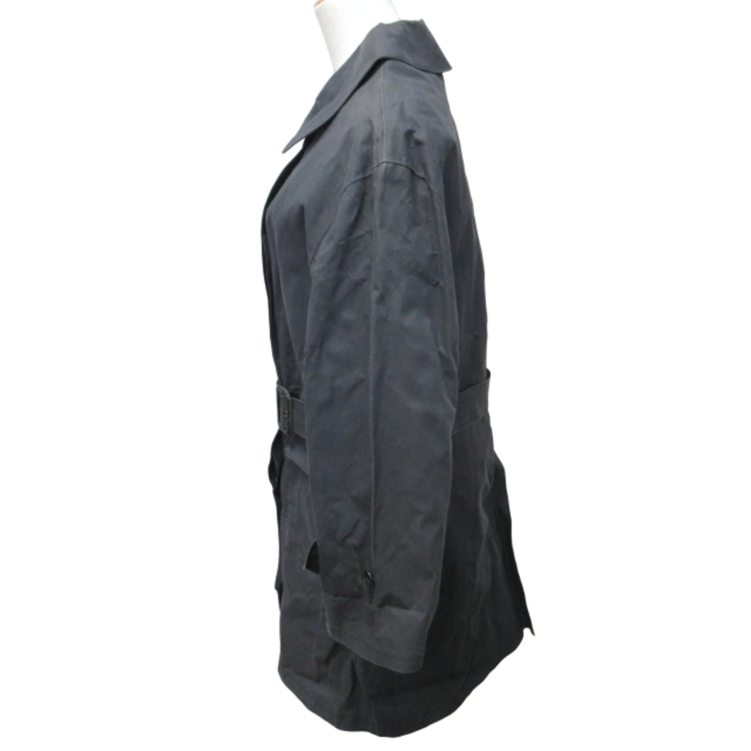 MACKINTOSH(マッキントッシュ)のマッキントッシュ ゴム引きステンカラーコート アウター ラバー 黒 36 約M レディースのジャケット/アウター(トレンチコート)の商品写真