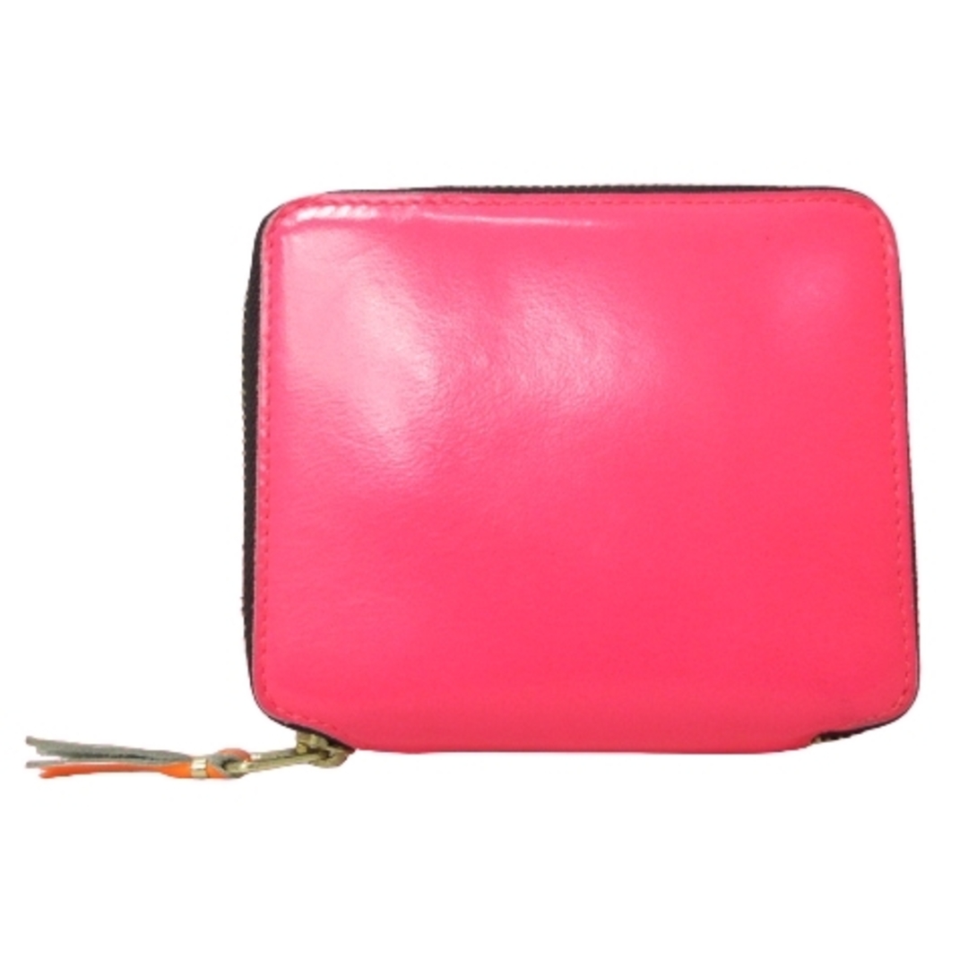 COMME des GARCONS(コムデギャルソン)のコムデギャルソン 美品 箱付 二つ折り財布 レザー ピンク SA2100SF レディースのファッション小物(財布)の商品写真