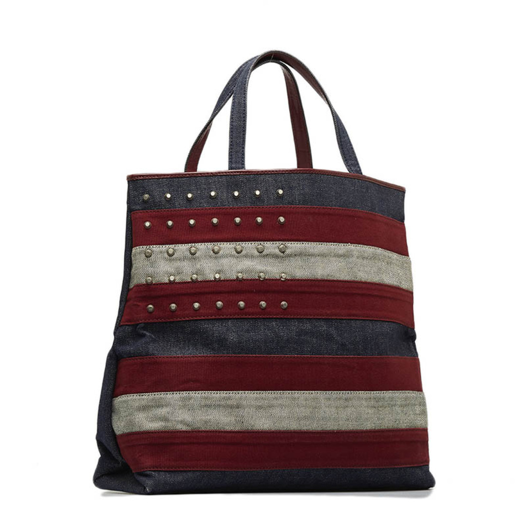 BURBERRY - バーバリー ボーダー ノバチェック トートバッグ デニム
