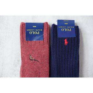 ポロラルフローレン(POLO RALPH LAUREN)のPOLOポロラルフローレン【暖かいウール／2色】メンズソックス【新品です】(ソックス)