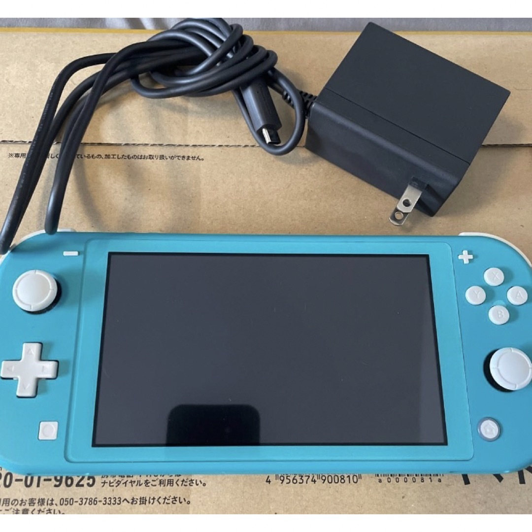 Switch Lite ターコイズ 2019年製 純正充電器付き 箱無し | フリマアプリ ラクマ