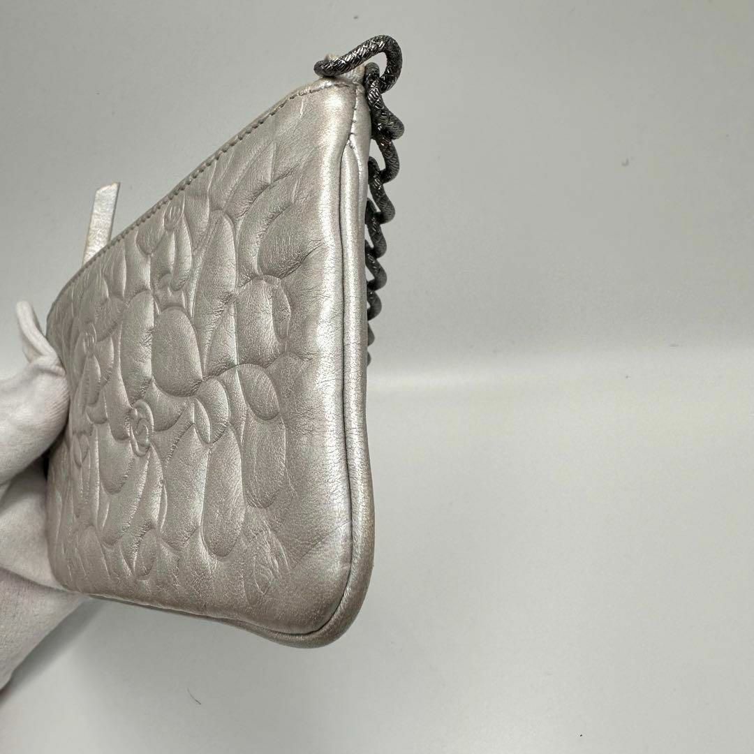 美品✨シャネル カメリア チェーン ハンドバッグ ポーチ 美品✨シャネル カメリア チェーン ハンドバッグ ポーチ