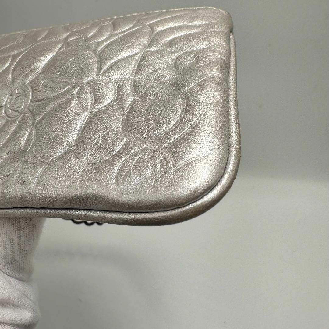 美品✨シャネル カメリア チェーン ハンドバッグ ポーチ 美品✨シャネル カメリア チェーン ハンドバッグ ポーチ