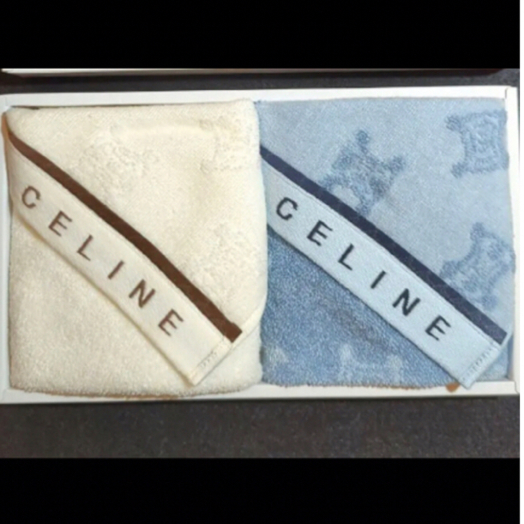 celine(セリーヌ)のセリーヌタオルハンカチ2枚 インテリア/住まい/日用品の日用品/生活雑貨/旅行(タオル/バス用品)の商品写真