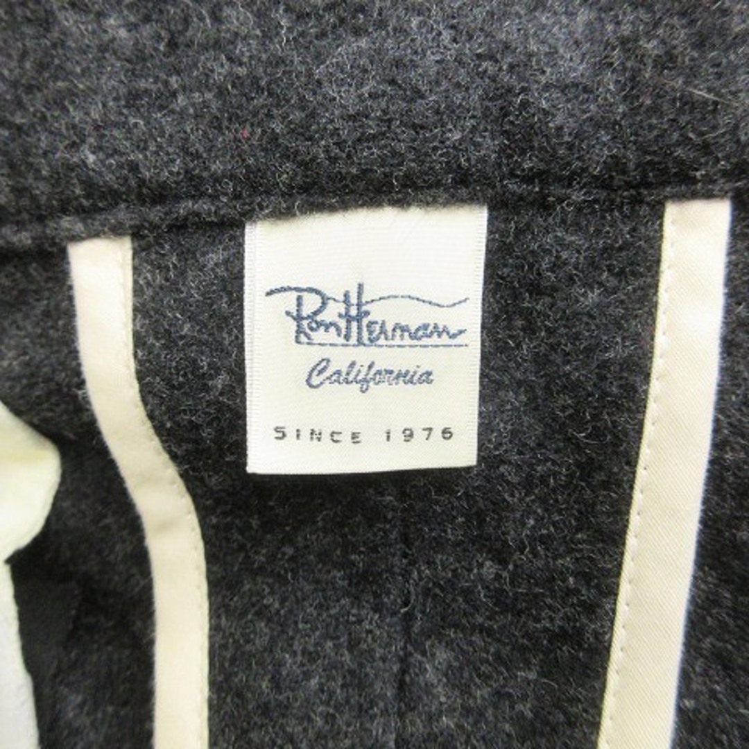 Ron Herman(ロンハーマン)のロンハーマン パンツ スラックス  ジッパーフライ ウール チャコールグレー S メンズのパンツ(スラックス)の商品写真