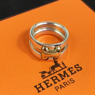 エルメス(Hermes)のエルメス HERMES エルメス オランプリング 指輪 ゴールド シルバー 10(リング(指輪))