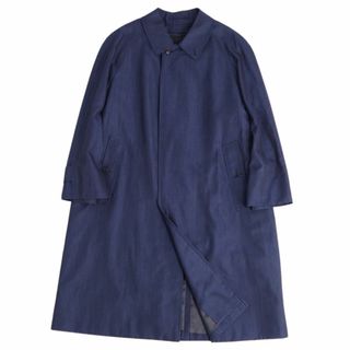 バーバリー(BURBERRY)のVintage バーバリー Burberrys コート ステンカラーコート バルマカーンコート ライナー付き シルク ウール アウター メンズ 90-165-4(S相当) ネイビー(ステンカラーコート)