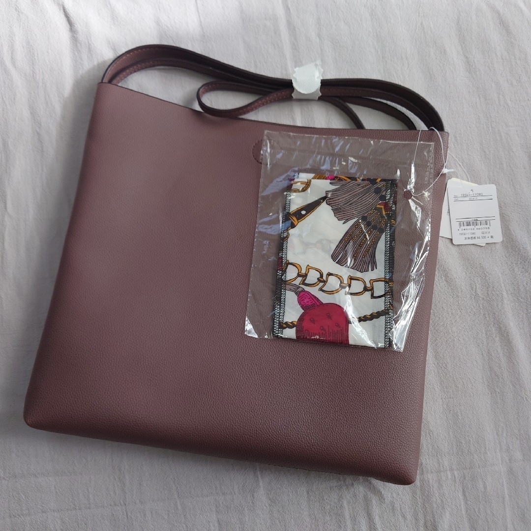 COOCO(クーコ)のCOOCO クーコ スカーフ付 フェイクレザー ショルダーバッグ レディースのバッグ(ショルダーバッグ)の商品写真