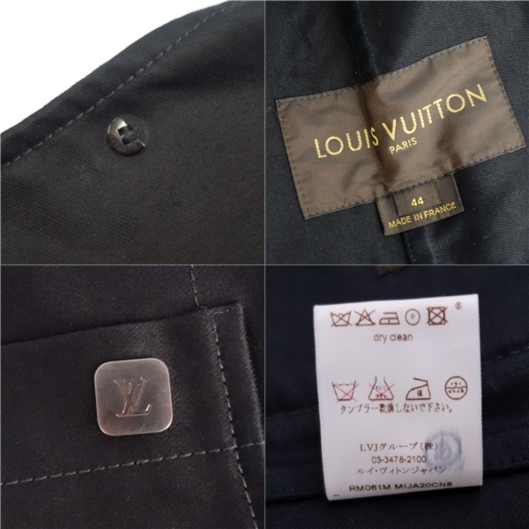 LOUIS VUITTON(ルイヴィトン)のルイヴィトン LOUIS VUITTON ジャケット テーラードジャケット シングル  コットン アウター メンズ 44(S相当) ブラック メンズのジャケット/アウター(テーラードジャケット)の商品写真