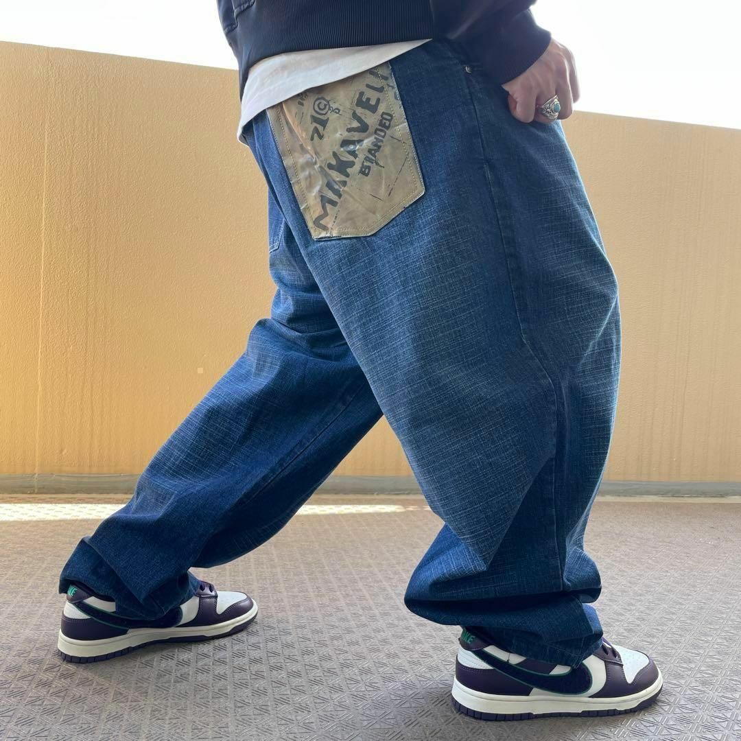 MAKAVELI BRANDED - W40 マキャベリ 2PAC 極太ワイドバギーパンツ