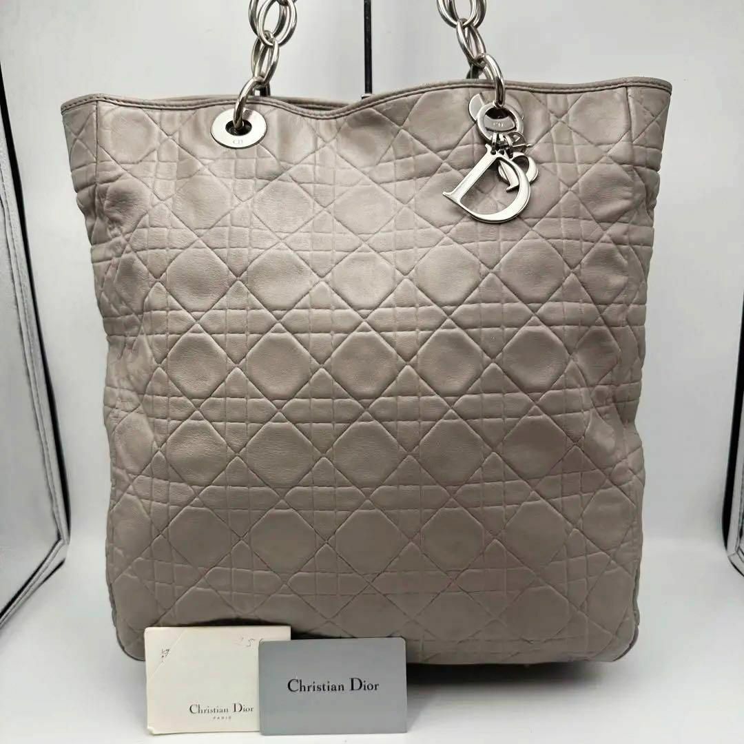 Christian Dior - 美品✨レディディオール チェーン トートバッグ