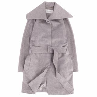 マックスマーラ(Max Mara)のマックスマーラ Max Mara コート 白タグ ロングコート カシミヤ100％ 無地 アウター レディース イタリア製 JI38 USA4 GB6(M相当) グレー(その他)