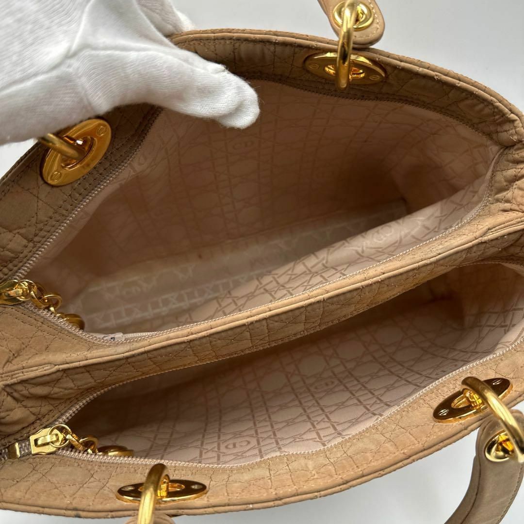 Christian Dior(クリスチャンディオール)の大人気✨レディディオール　ナイロン　2way カナージュ　ブラウン　ショルダー レディースのバッグ(ハンドバッグ)の商品写真