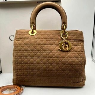 クリスチャン ディオール Christian Dior レディディオール マイクロ バニティ 2way ハンド ショルダー バッグ レザー ブラウン VLP 90218693１０ｃｍショルダー