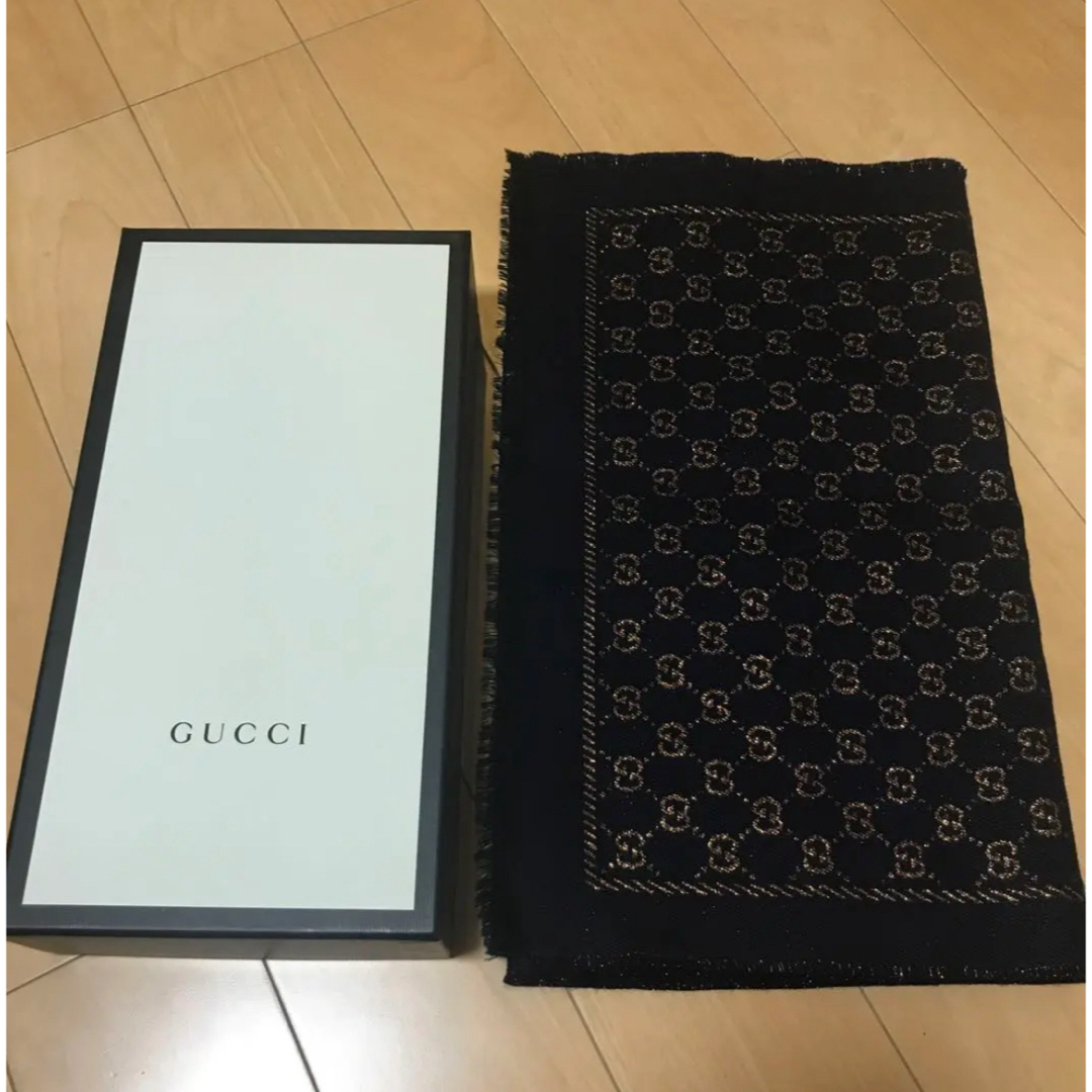 Gucci(グッチ)のGUCCI  マフラー/ストール/ショール　ネイビー メンズのファッション小物(ストール)の商品写真