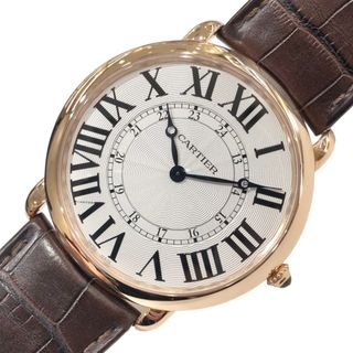 カルティエ(Cartier)の　カルティエ Cartier ロンド　ルイ　カルティエ　XL W6801004 K18ピンクゴールド 手巻き メンズ 腕時計(その他)