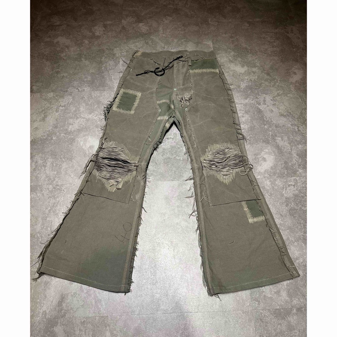 レアMINUS SLASH SEAM DOUBLE KNEE PANTSの通販 by てーーーん's レアMINUS SLASH SEAM DOUBLE KNEE PANTSの通販 by てーーーん's