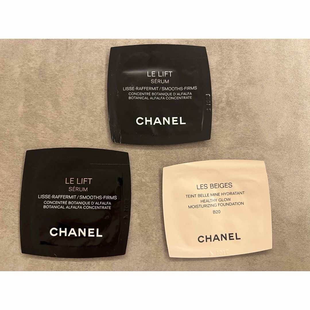 値下げ‼️CHANEL試供品　美容液とファンデ | フリマアプリ ラクマ