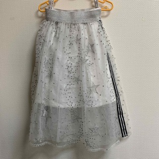 アナスイミニ(ANNA SUI mini)のアナスイミニ　スター刺繍チュールスカート　M(スカート)
