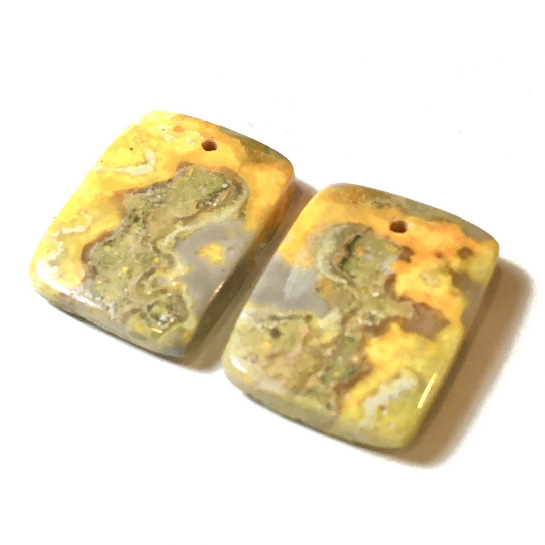 バンブルビージャスパー  ペアルース  B  天然石  ハンドメイド素材　パーツ ハンドメイドの素材/材料(各種パーツ)の商品写真