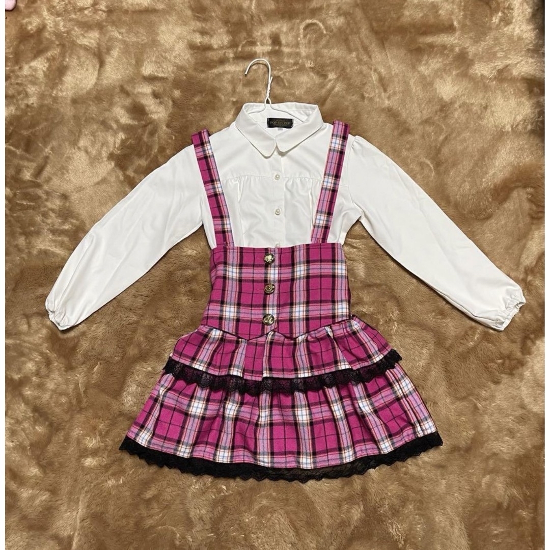 ☆POP ON POP☆ 女児 120 フォーマル 入園式　卒園式　入学式 キッズ/ベビー/マタニティのキッズ服女の子用(90cm~)(ドレス/フォーマル)の商品写真