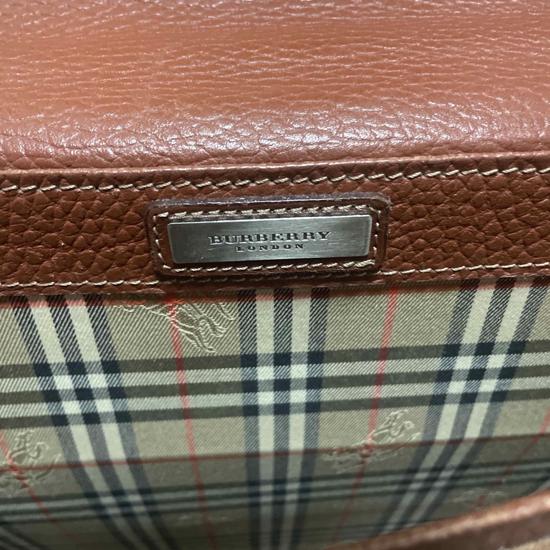 BURBERRY(バーバリー)のバーバリー BURBERRY レザー ブリーフケース ビジネスバッグ　ブラウン メンズのバッグ(ビジネスバッグ)の商品写真