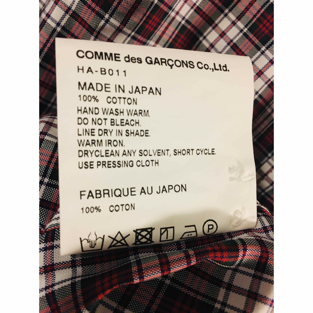 COMME des GARCONS HOMME(コムデギャルソンオム)の【★新品・未使用★希少★メンズL】コムデギャルソンオム チェック柄 長袖 シャツ メンズのトップス(シャツ)の商品写真