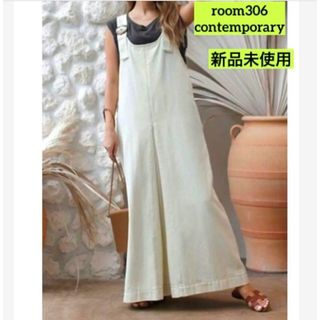 ルームサンマルロクコンテンポラリー(room306 CONTEMPORARY)のroom306 denim long jumper skirt(ロングワンピース/マキシワンピース)