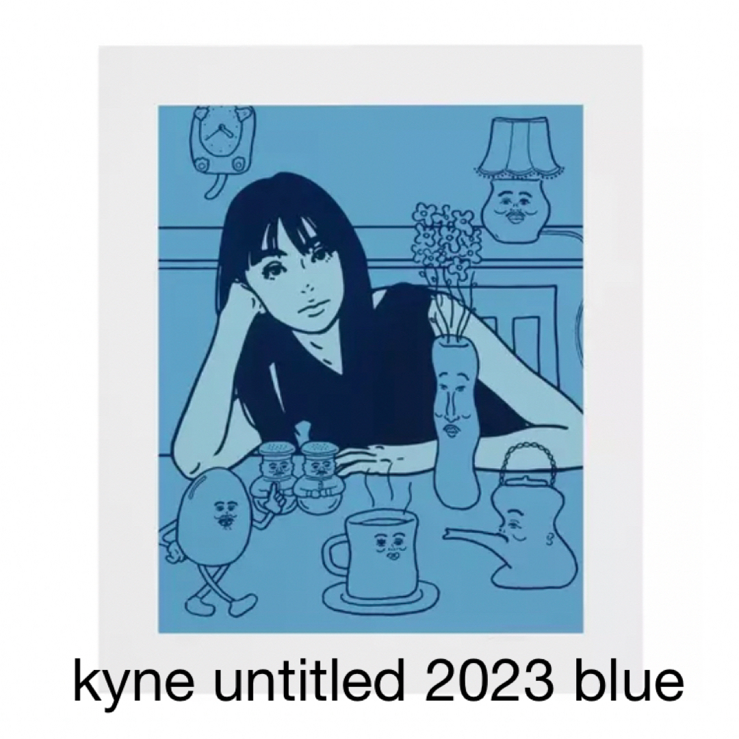 格安SALEスタート! Kyne 版画 & blue 2023 untitled Noncheleee 版画
