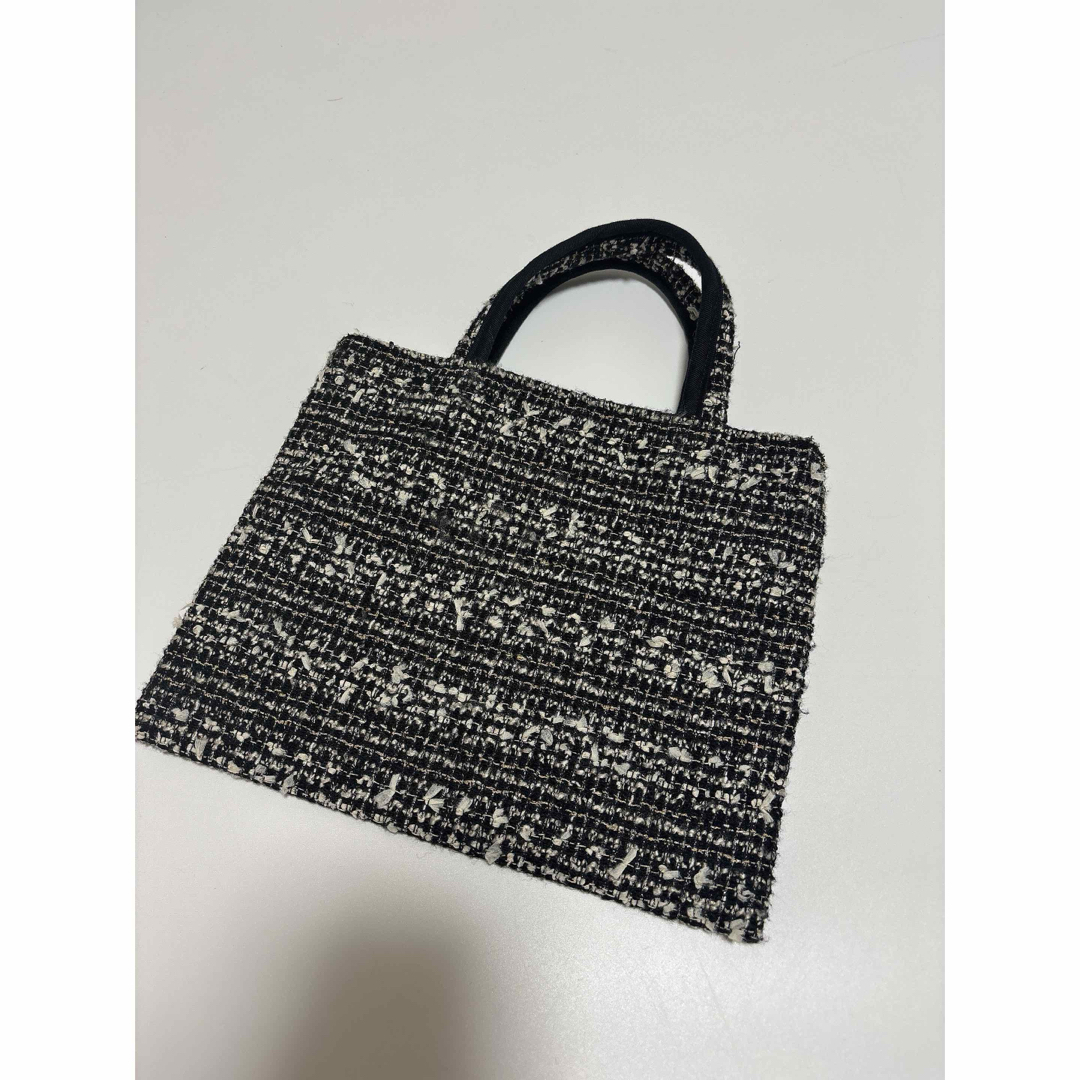 バッグビビスール　bibibag  ツイード　ブラック