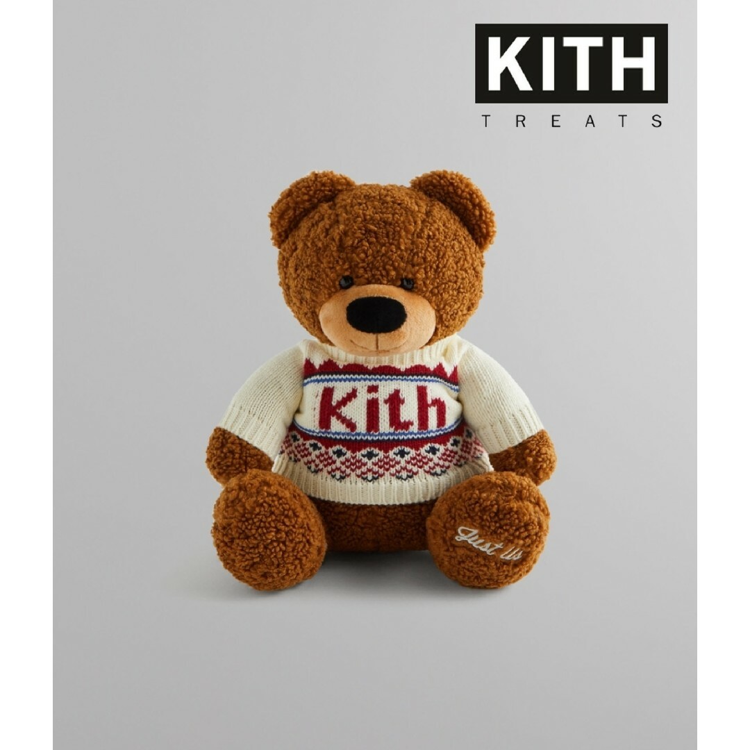 KITH Kithmas Teddy Bear Sandrift 【即完売品】100%ポリエステル