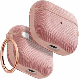 AirPods3 ケース ファブリックケース ワイヤレス充電対応 リング付(ヘッドフォン/イヤフォン)