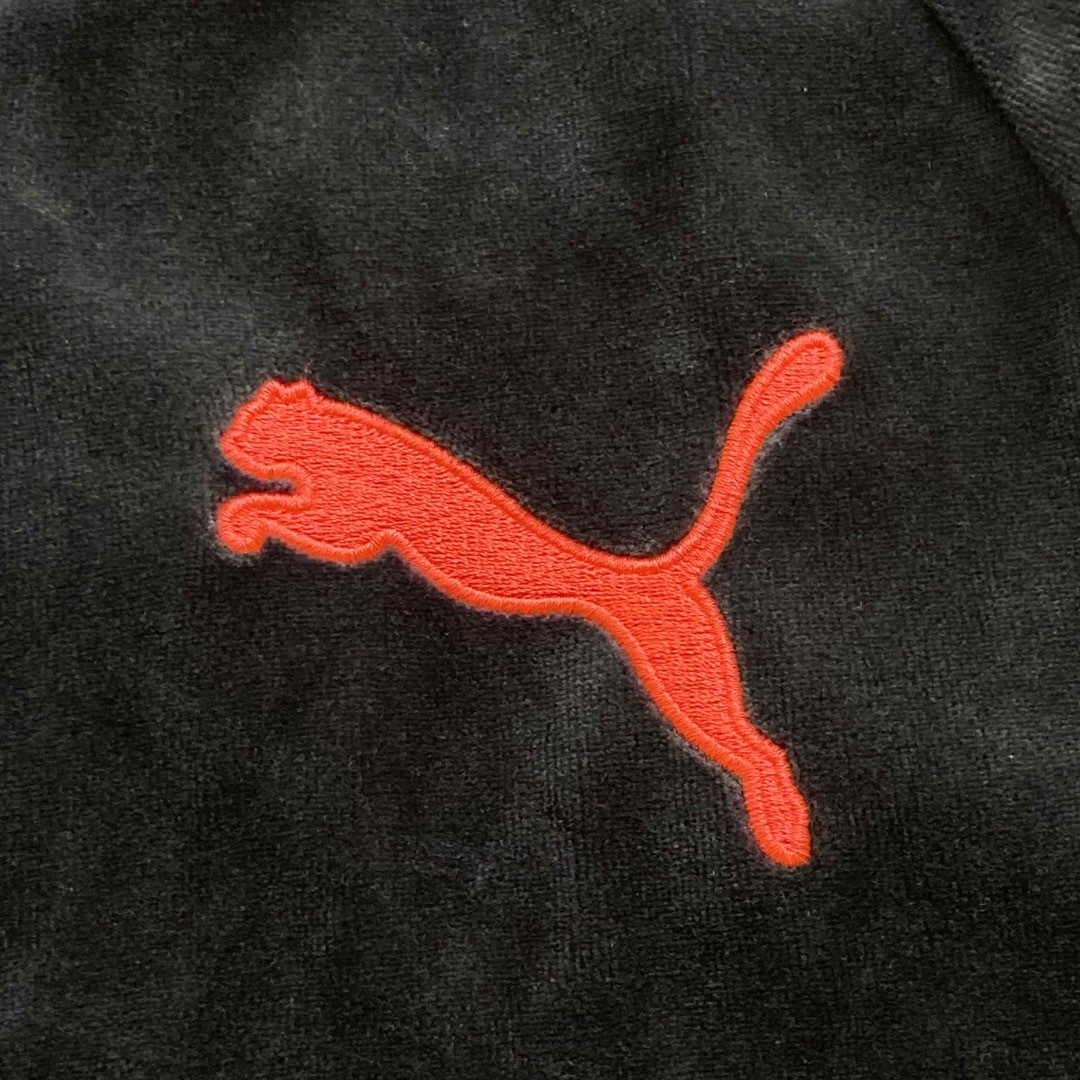 型番 プーマ トラックジャケット ベロア 刺繍ロゴ ハイネックレトロ 